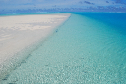Sandbar, Aitutaki lagoon, Cook Islands.